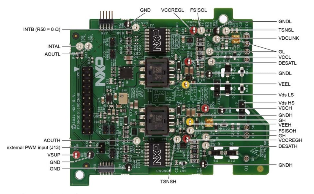 NXP Semiconductors 用于Danfoss DCM™1000X的GD3160半桥评估套件